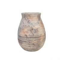 Terrakotta-Vase mit breiter Öffnung, 26 x 26 x 34 cm