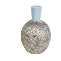 Fijalo - Keramikvase Mit Seileffekt, 19 X 19 X 29 Cm