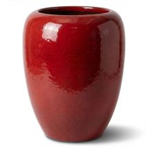 Keramischer Blumentopf Galilee - Tropisches Rot - ø 40 cm ↑ 50 cm