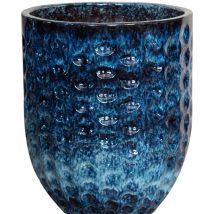 Keramischer Blumentopf merovee - Eisblau - ø 30 cm ↑ 45 cm