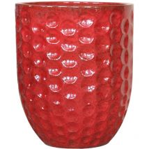 Keramischer Blumentopf merovee - Tropisch Rot - ø 23 cm ↑ 35 cm