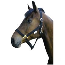 Cabezada Clásica Caballo Nylon, Negro, Talla 2 - Kerbl