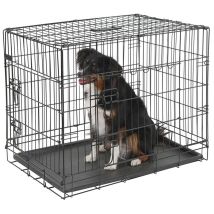 Gabbia per Cani Pieghevole, 63 x 48 x 57 cm, Colore Nero - Kerbl