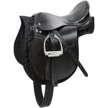 Haflinger-Sattel Leder Schwarz 32285 Kerbl