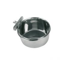 Bol pour animaux de Acier inoxydable, 600 ml, 12 cm, fixation de Vis pour oiseaux - Kerbl