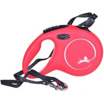 Laisse New Classic m Cord 8 m red Flexi CL20C8-251-R-20