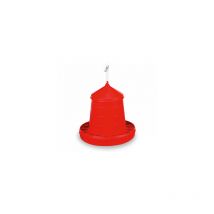 Trémie à oiseaux plastique 4KG rouge 29X31