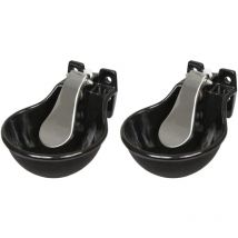 Water Bowls 2 pcs Cast Iron Kerbl