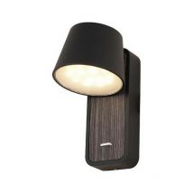 Kermen Applique Murale Applique 7W 3000K Bois Noir