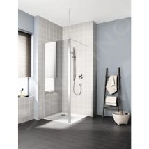 Kermi - cada xs - Paroi de douche wdw, 70x200 cm, argent brillant/verre transparent CKWDW07020VPK