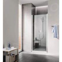 Cada xs - Porte de douche 1WL, 85x200 cm, gauche, argent brillant/verre transparent CK1WL08520VPK - Kermi