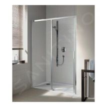 Cada xs - Porte de douche D2L, 115x200 cm, gauche, argent brillant/verre transparent CKD2L11520VPK - Kermi