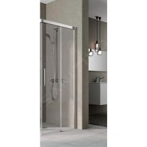 Nica - Porte de douche C2R, 123x200 cm, droite, argent brillant/verre transparent NIC2R12320VPK - Kermi