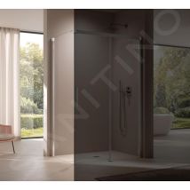 Kermi - nica - Paroi de douche twl, 110x200 cm, gauche, argent brillant/verre transparent NITWL11020VPK