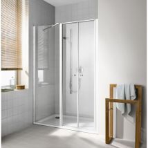 Kermi Porte Battante Ibiza 2000 Pol 1800x 1750 Bv: 1765-1800 Simg Verre Trempé Transparent