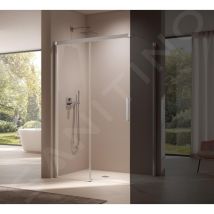 Kermi NICA - Porte de douche D2L, 120x200 cm, gauche, argent brillant/verre transparent NID2L12020VPK