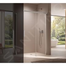 Nica - Porte de douche D2R 130x200 cm, droite, argent brillant/verre transparent NID2R13020VPK - Kermi