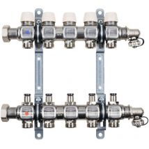 Kermi X-net Verteiler 1'' Standard-6 Für 6 Kreise, Baulänge 370 Mm, Sfv06001000