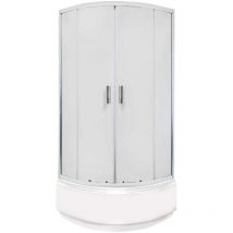 Malibu gl Duschwand + Aston Duschwanne / 90 x 90 cm - Kerra