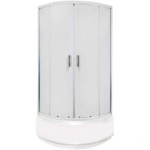 Malibu gl Duschwand + Aston Duschwanne / 80 x 80 cm - Kerra