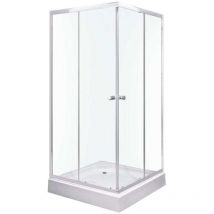 Olga sq Duschwand + Duschwanne / 80 x 80 cm - Kerra