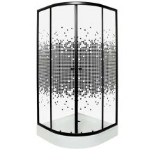 Pixel bl Duschwand + Duschwanne / 90 x 90 cm - Kerra