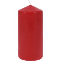 Rote Paraffin-Kerze – Ø 7 cm, Höhe 15 cm – Brenndauer bis zu 57 Stunden – Ideal für besondere Anlässe