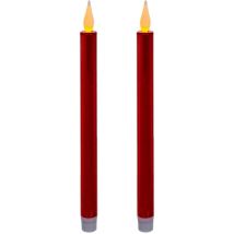Led-stabkerzen Colorama De Noël 2er-set - Roter Rubin
