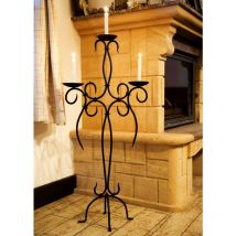 Kerzenständer Artus 100 cm Schmiedeeisen 21216 Kerzenleuchter Kerzenhalter Metall