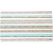 Brettchen Melamin Streifen 23,5x14,5x0,4cm