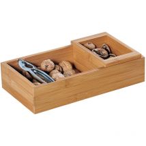 Schale Bambus fsc mit Nussknacker 30x16x7,5cm
