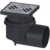 Alternative Haustechnik - kessel Ablauf Practicus 45110.11 DN100 seitlich, Rost Edelstahl 138x138
