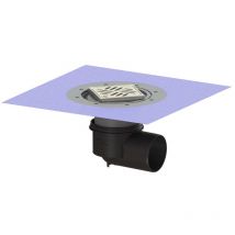 Boden-/Deckenablauf Ecoguss dn 100 Variofix Designrost, seitlich - Kessel