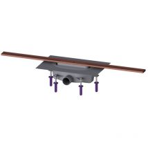Kessel - Duschrinne Linearis Infinity 90 Länge 900mm dn 50, Kupfer gebürstet