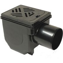 Kessel Kellerablauf dn 100 150x190mm, Rost Schwarz