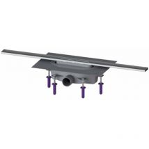 Kessel - Linearis Infinity - Canalina doccia 80 cm, con griglia, acciaio inox spazzolato 45200.08