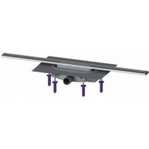 Kessel - Linearis Infinity - Canalina doccia 90 cm, con griglia, acciaio inox spazzolato 45300.09