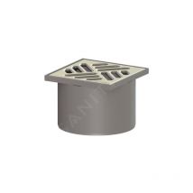 Kessel Siphons salle d'eau - Vidage de sol, acier inoxydable brossé 27165