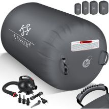 Kesser - Air Roll Airtrack gonflable, Rouleau de gymnastique, Sac de transport & pompe à air électrique inclus, Rouleau de yoga gymnastique,