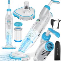 Kesser - Aspirateur de piscine avec batterie électrique Aspirateur de piscine à main Nettoyeur de piscine avec filtre & système à 2 vitesses Kit de