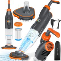 KESSER Aspirateur de piscine avec batterie électrique Aspirateur de piscine à main Nettoyeur de piscine avec filtre & système à 2 vitesses Kit de