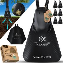 KESSER Baum-Bewässerungssack Wassersack & Baumbewässerungsbeutel PVC-Tasche langlebig & UV-beständig Baumbeutel Garten Bewässerungssystem 6er Set /