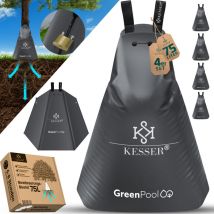 Baum-bewässerungssack Wassersack & Baumbewässerungsbeutel Pvc-tasche Langlebig & Uv-beständig Baumbeutel Garten Bewässerungssystem 4er Set / Anthrazit