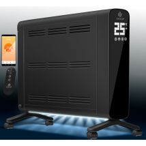 Kesser - Convettore Premium 1200W eco 2400W Modalità di potenza Livelli di riscaldamento Termostato Riscaldatore elettrico App WiFi e telecomando