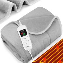 Kesser - Couverture chauffante en peluche certifiée tüv süd gs avec minuterie d'arrêt automatique couverture douillette 9 niveaux de