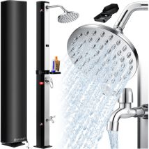 Kesser - Douche solaire 40- 60 litres Douche solaire de jardin eau chaude max. 60°C Support de douche métallique & capot de protection inclus Douche
