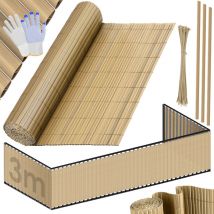 Kesser - pvc valla de privacidad valla de privacidad paneles de balcón cortavientos resistente a la intemperie lamas reforzadas para jardín balcón