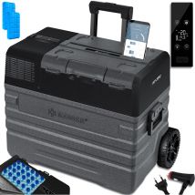 Glacière à compresseur électrique Glacière de congélation Avec commande app Raccordement usb 12/24 v 230V +Telescopiques Roues Réfrigérateur
