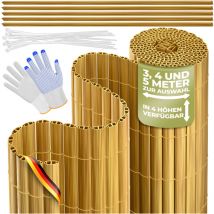 Natte pare-vue en pvc Clôture pare-vue Habillage de balcon Coupe-vent Lamelles renforcées résistantes aux intempéries pour jardin balcon terrasse