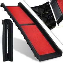 Kesser - rampa para perros peldaños para perros rampa de coche rampa de coche plegable para mascotas ayuda de entrada para el arranque hasta 90 kg